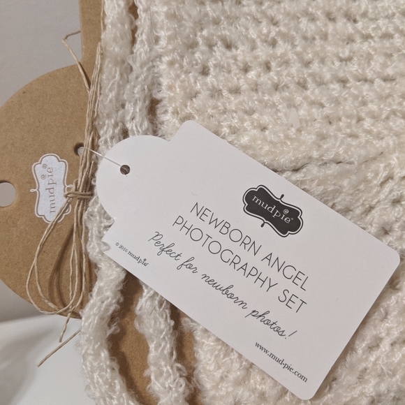 NEW Mud Pie Crocheted Angel Baby Costume - Picture 6 of 7